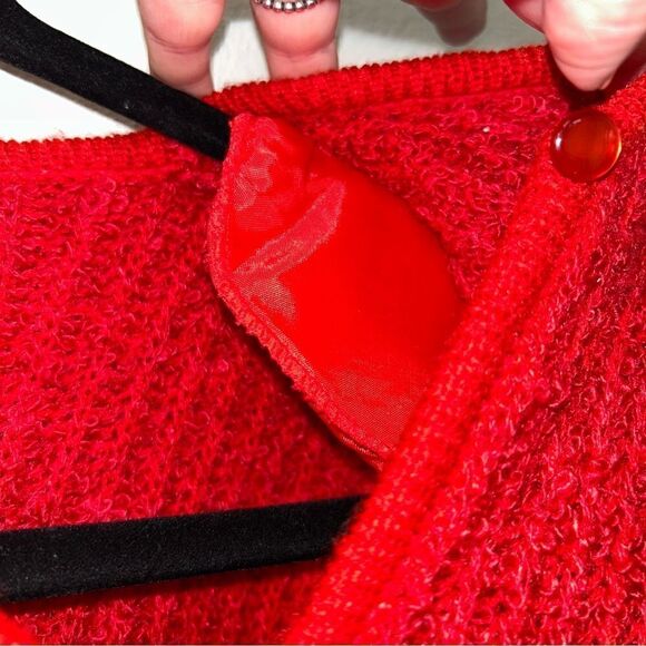 Vintage Ratio Acrylic Button Front Cardigan Sweater - Picture 6 of 7